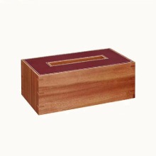 H wood tissue box [5color]