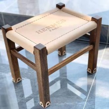 H wood mini stool