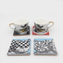 F tea coasters 4p
