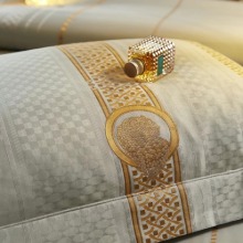 H gold striped bedding set [4color]